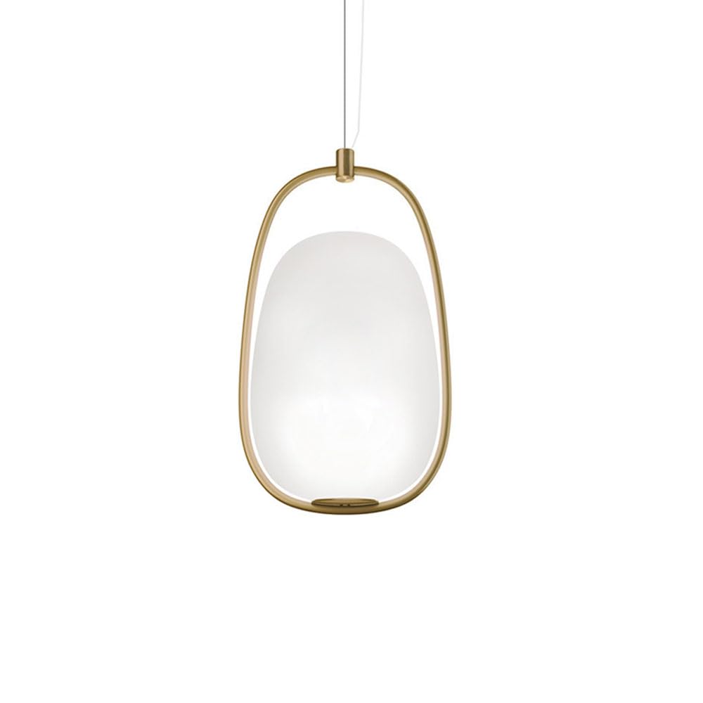 Luminaire suspendu design avec corps d'art en fer et verre soufflé haut de gamme