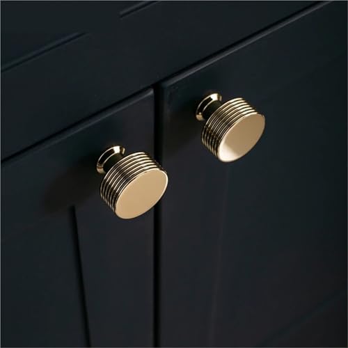 Boutons de meubles en laiton finition chrome brillant chic