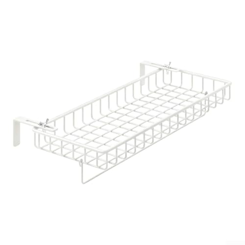 Cuarto de baño para calefacción radiador colgante toallero de almacenamiento titular 40/50cm paño de hierro colgador organizador (blanco S)