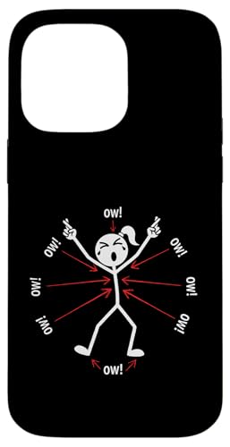 Ow Ow Ow Ow Stickman Figure Humorous Chronic Pain Awareness �X�}�z�P�[�X iPhone 14 Pro Max �p