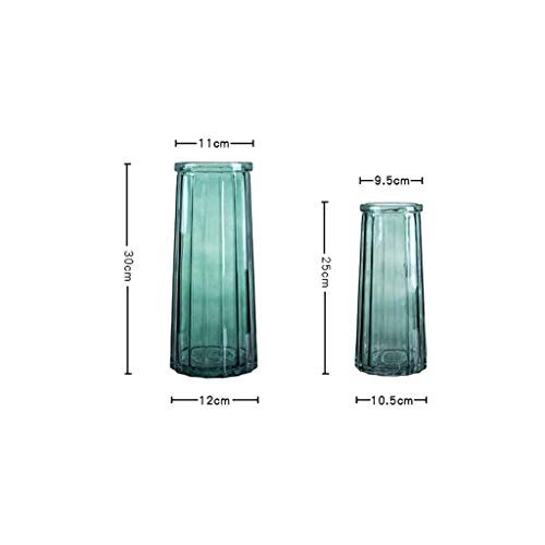 Home Vaas, Veelkleurige Glazen Vaas Verhoog Onbreekbare Vaas, Lelie Tulpenvaas, Hoog: 25CM/30CM (Kleur: Blauw, Maat: 12 * 12 * 30CM) - Afbeelding 4