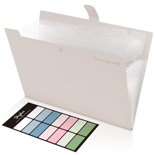 SKYDUE Dokumentenmappe A4, Mappe Mit 8 Fächern, Fächermappe A...