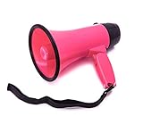 BEMLDY Portable Megaphone Bullhorn 20 Watt Power with Built-in Siren/Alarm-Adjustable Volume -Strap