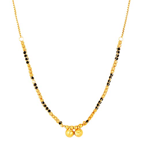 Black Beads Mangalsutra (Black, Golden 