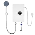 Tankless Water Heater Electric,110V 3500W Under Sink Water Heater, Portable with Digital Display for Kitchen & Bathroom