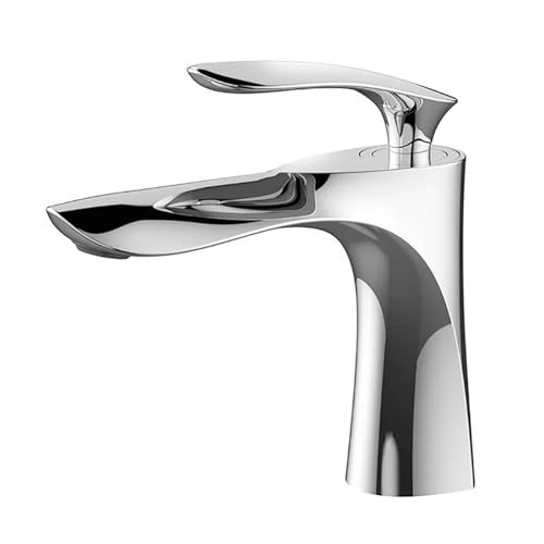 Mitigeur lavabo cascade de salle de bain pour vasque moderne en verre
