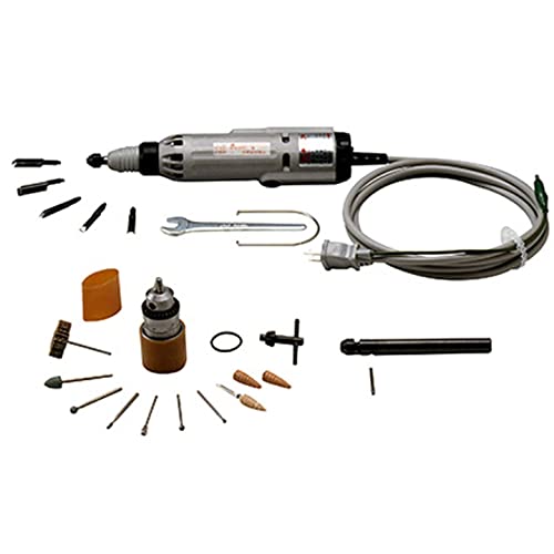 Automach HCT-30S Deluxe Power Carver & Rotary Tool Aluminum Body Electric Wood Carving Tool Set, for Woodworking