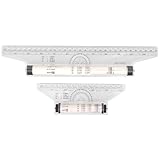 DECOMELODY 2 pièces Règle Roulante Multifonction pour Designer Outil de Mesure Précis a...