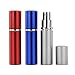 SIOPPKIK Atomizzatore di Profumo, 3 Pezzi 10ml Mini Profumo Portatile, Bottiglia di Dispenser Profumo Portatile per Viaggiare, Festa, Vita Quotidiana (rosso, blu, argento)