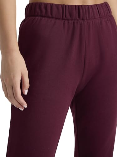 Reebok Women’s Classic Cinch Pant, Standard Fit, Midweight Cotton-Poly Fabric, Black Cherry, Small - image 4