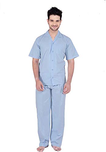 tatwam Mens Cotton Half Sleeve Nightwear NS2533H_M_L.Blue-picture-40