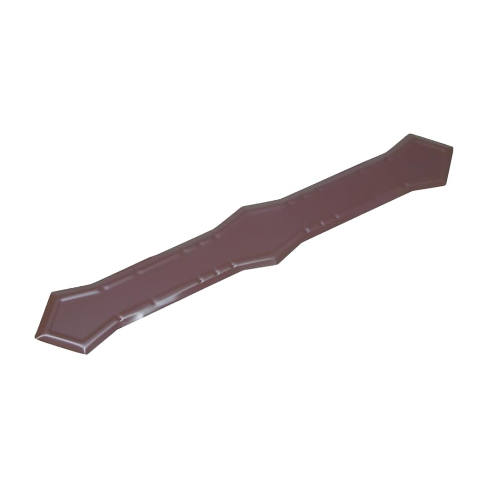 Rocky Mountain Goods Aluminum Downspout Band Strap - Low Gloss Brown, Fits 2x3 & 3x4 Downspouts, Easy Bend & Screw/Nail Attach (10-Pack)