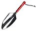 HOMEGARDEN Deluxe Gardening Hand Tool Set | 3-Piece Collection | Hand Fork, Trowel & Transplant Trowel | Steel Finish with Vibrant Red Handles