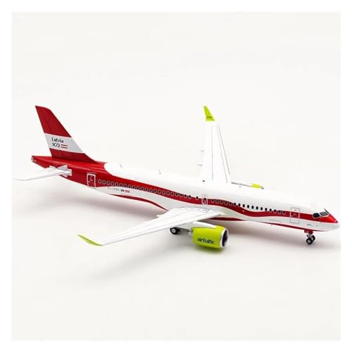 Avión A220 a escala 1:200 modelo de aleación vintage CLMJHG con tren de aterrizaje 4