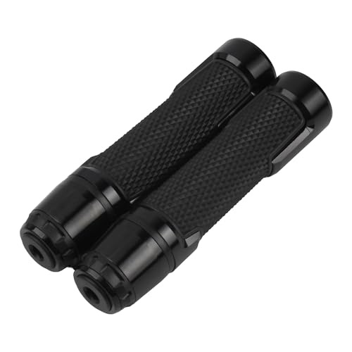 Poignées de guidon CNC 22mm pour moto Kawasaki Honda Suzuki et Ducati de couleur noire