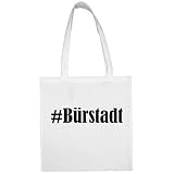 Reifen-Markt Tasche #Bürstadt Größe 38x42 Farbe Weiss Druck Schwarz