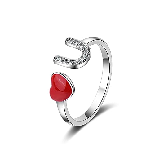 Bague ajustable femme rouge amour pour sublimer vos soirées