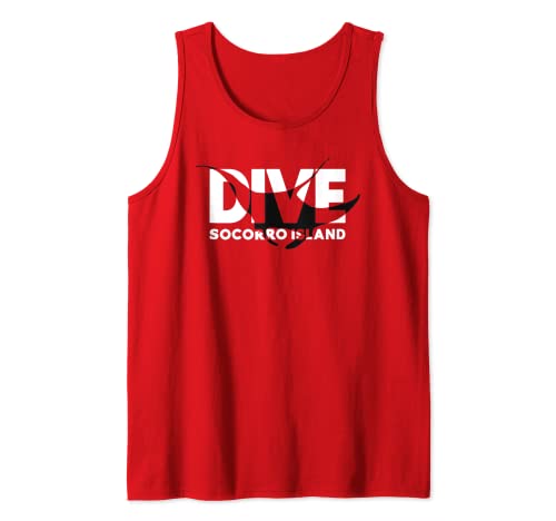 Socorro Island Buceo México Manta Dive Camiseta sin Mangas