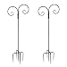 Vencer Set of 2 Shepherd Hook 78 Inch Heavy Duty 7/10 in Thick Rust Resistant Premium Metal Hook for Weddings Hanging Plant Baskets Solar Lights Christmas Lights Lanterns Bird Feeders,VHH-003