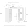 Bureau D'angle Harry Blanc Gain De Place Bureau Informatique Avec