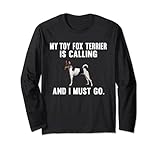 Photo Gallery divertente il mio giocattolo fox terrier sta chiamando e devo andare cane maglia a manica Photo Gallery divertente il mio giocattolo fox terrier sta chiamando e devo andare cane maglia a manica