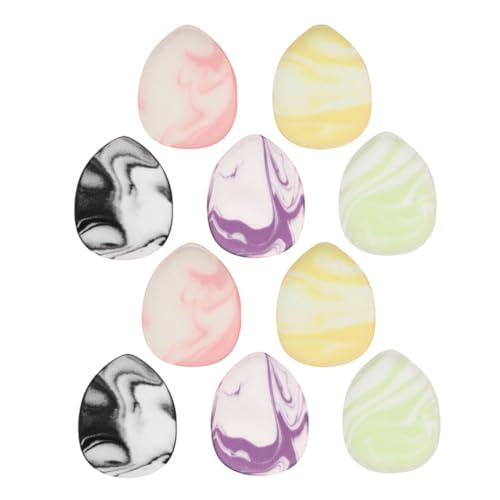 HONITANO 10 piezas Mini Esponjas Maquillaje Teardrop Suaves y Portátiles para Polvo Suelto y Base Aplicador Compacto para y Corrección Aptas para Húmedo y Seco