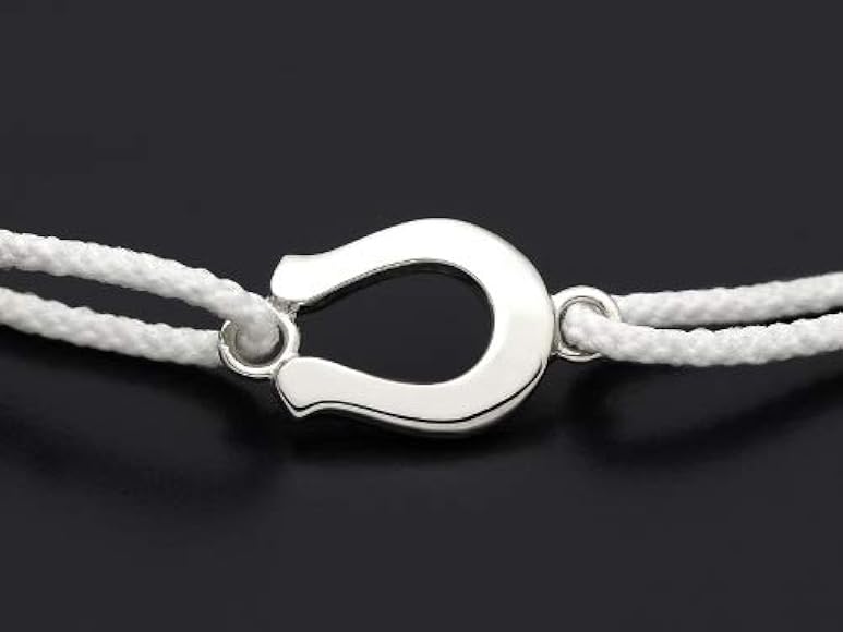CG STORE SYMPATHY OF SOUL Horseshoe Amulet Cord Bracelet - Silver B1601S