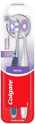 Colgate Cepillo Dental Encías Therapy Cerdas Suaves de puntas conicas 2 piezas