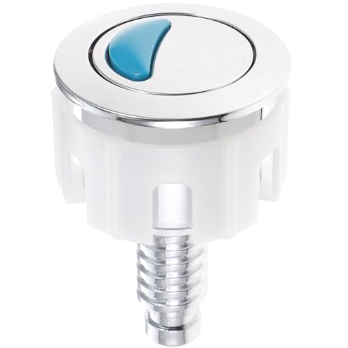 Sosoport Botón para Inodoro Doble Descarga Redondo de Plástico ABS Kit de Repuesto Ajustable para Tanque de Agua Pulsador para Baño Accesorio Sanitario Resistente