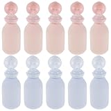VALICLUD Botellas Rellenables Exprimibles para Gel de Ducha y Loción 100 Ml Juego de 10 Piezas Tapa Abatible Material PE Resistente Colores Rosa y Azul Adecuado para Viajes y Uso