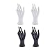 Produktbild perfk 4pcs Schaufenster Dekohand Präsentationshand Schmuckhand Schmuckhalter Hand (weiblich, 21.5cm) als Ring, Armband, Handschuhe Display Halter Hand