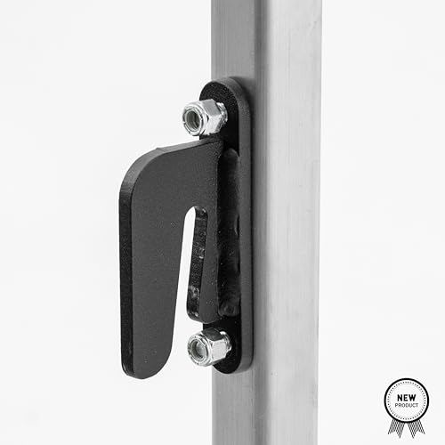 Image of RIGCRAFTOR - Heavy Duty 3-Step Aluminum Truck Ladder with Mounting Hooks - Non-Slip Steps and 3 Secure Contact Points - Quick, Stable Access for Pickup & Flatbed Trailers - Portable Truck Ladder