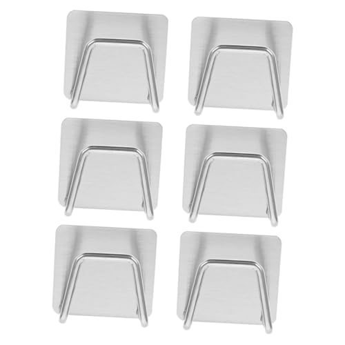Artibetter 6 Soportes De Acero Inoxidable Para Esponja Guarda Estropajos Fregadero