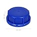 Luxshiny 12pcs Blue Plastic Drum Sealing Caps with Gasket for 10l to 30l Industrial Buckets, Reusable Screw-on Water Drum Lids Suitable for Paint, Oil, and Food Storage