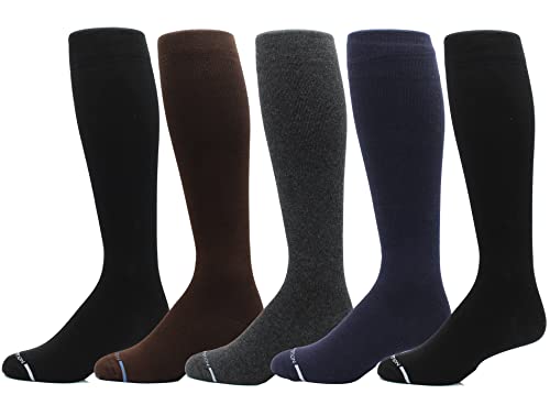 Image of Dr. Motion Compression Socks For Men & Women BEST Graduated Athletic Fit For Walking, Hiking, Running, Nurses 5 Pairs
