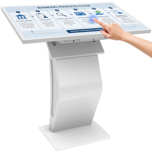 Image of 43 inch Touch Screen Kiosk, Windows11 System(8+128g) | K-Style Stand Inquiry Machine, Human-Machine Interaction Smoothly for Mall Navigation /Self-Ordering /Advertising /Retail Store