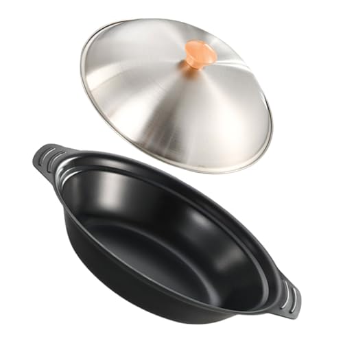 Wok compacto de hierro IMIKEYA con doble asa miniatura 1