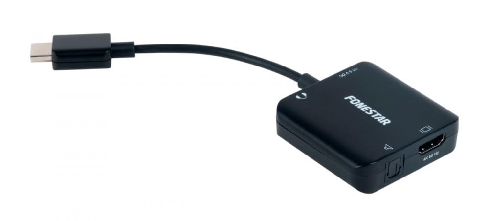 FONESTAR FO-442HA Extractor DE Audio para HDMI Salida ÓPTICA SPDIF TOSLINK Y Jack 3.5mm