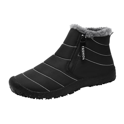 Botas de nieve para hombre, cómodas, antideslizantes, botas de trabajo para hombre, puntera suave, cómodas, botas de senderismo para hombre, botas de invierno para hombre, botas de senderismo para
