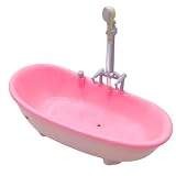 Taille parfaite : mesurant environ 16,5 x 22,3 x 9,5 cm (6,5 x 8,8 x 3,7 pouces), cette baignoire miniature est conçue pour s'intégrer parfaitement dans les maisons de poupées ou pour être magnifiquement exposée sur les commodes et les comptoirs.