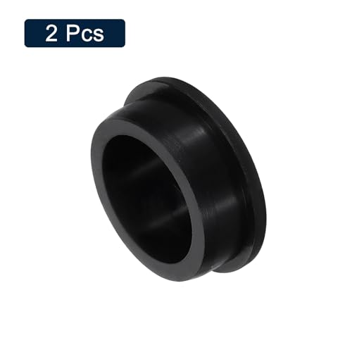 Image of uxcell 2 Pcs Black Plug Holes, Waterproof Rubber Button Plug for 46mm / 1.81 inch Hole