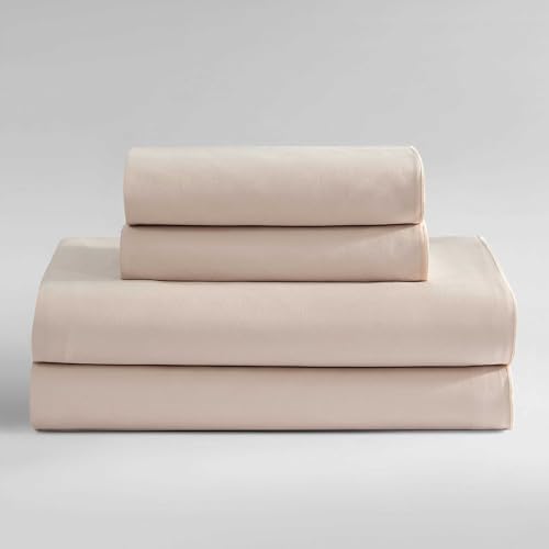 Calvin Klein parure de lit satin de coton douceur rose nu