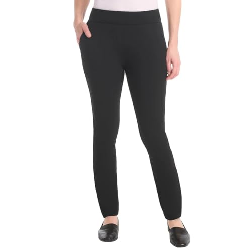 Image of Dalia Women's Pull-On Ponte Pant, Mid-Rise Narrow Leg