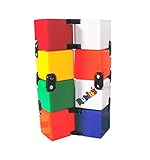 Rubik's Infinity Cube, Fidget Stimming Toy, Flip & Fold with One-Hand to Relieve Anxiety & Stress,...