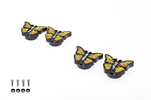 Image of FD&D Multiple Use Shining Screw Cap,Butterfly Pattern with M5 /M6 Machine Screw