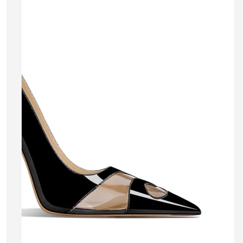 THESHY Women's Closed Pointed Toe Pumps Stiletto High Heels Dress Wedding Party Shoes Slip on Fashion Heels for Women3