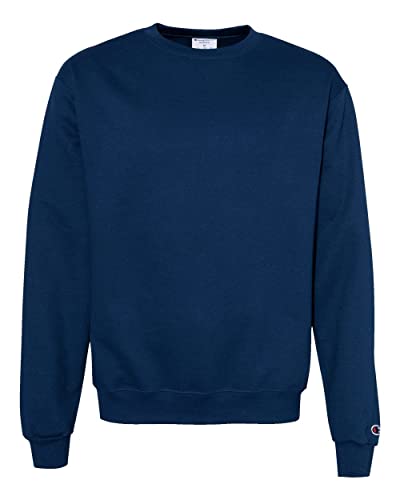 Sweat Champion homme col rond bleu nuit vêtement molleton Powerblend taille S