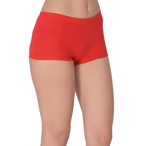 Image of EVA & JOY Women's Cotton Solid Mid-Rise Boyshort Panty (Pack of 3)