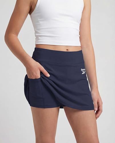 Image of Reebok 3 Pack: Girls Skorts Athletic Dry Fit Tennis Golf Skirt with Built in Shorts Active for Kids Teens Tweens (Sizes 6-16)