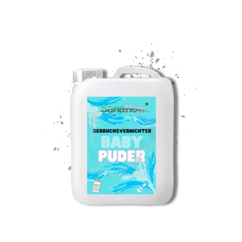 5L Geruchsspray gegen Tiergeruch – Babypuder, neutralisiert effektiv mit Duft